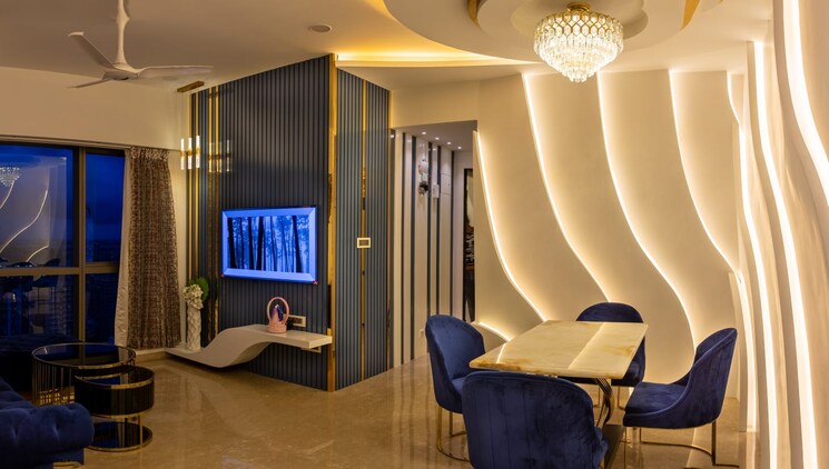 Living Room, sheth-auris-serenity-tower-1 2 Bedroom 805 Sq.Ft. Apartment In Malad West Mumbai 8051614