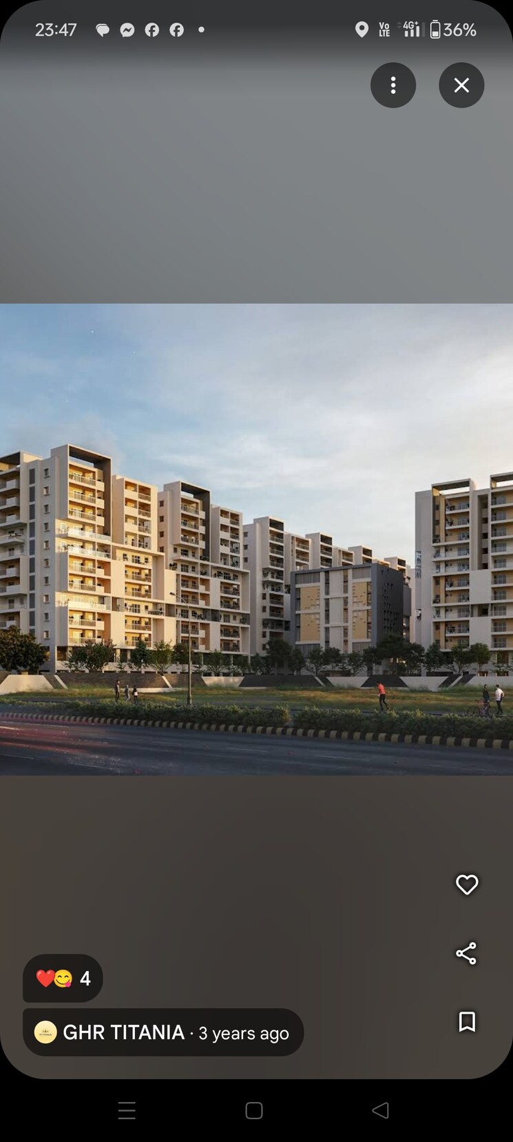 Exterior View, ghr-titania 3 Bedroom 1726 Sq.Ft. Apartment In Kondapur Hyderabad 8051743
