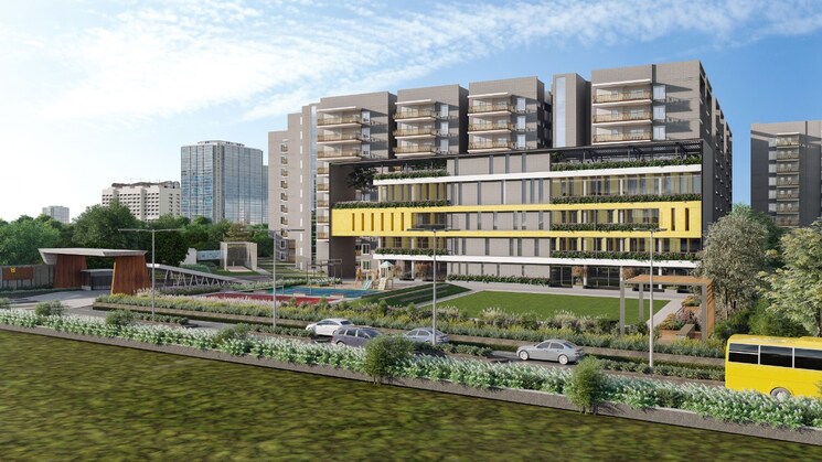 Exterior View, hallmark-sunnyside 2 Bedroom 1250 Sq.Ft. Apartment In Manchirevula Hyderabad 8051758