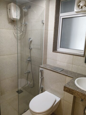 Bathroom in 2 BHK Apartment at L&T Emerald Isle, Powai – for Rent