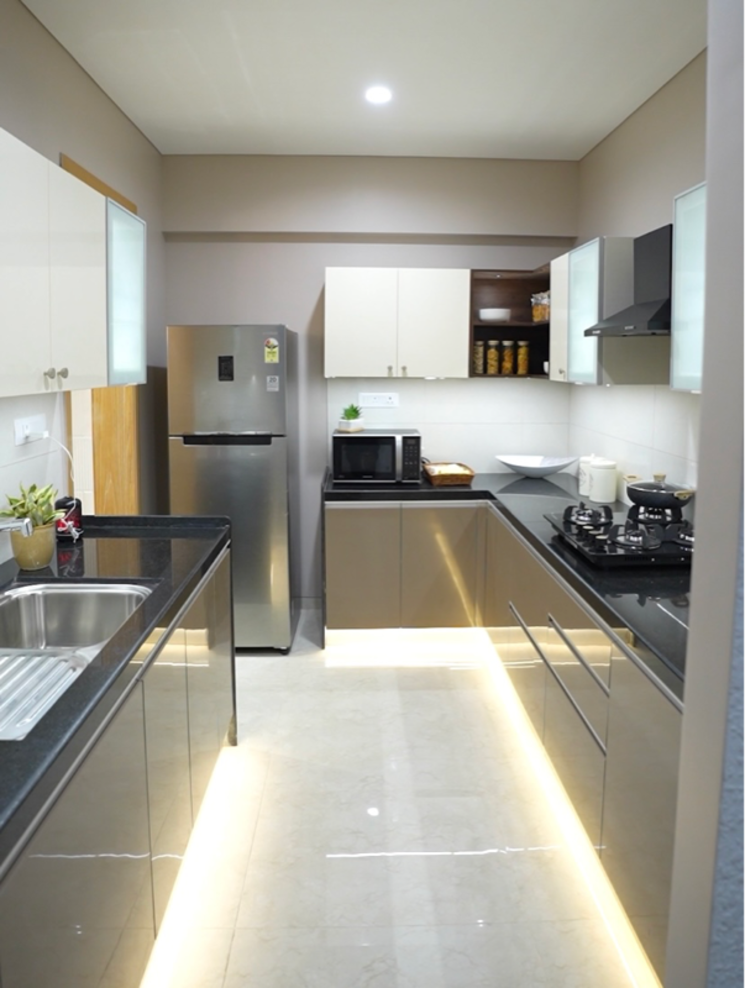 Kitchen, gera-joy-on-the-tree-tops 2 Bedroom 856 Sq.Ft. Apartment In Hinjewadi Phase 3 Pune 8051925