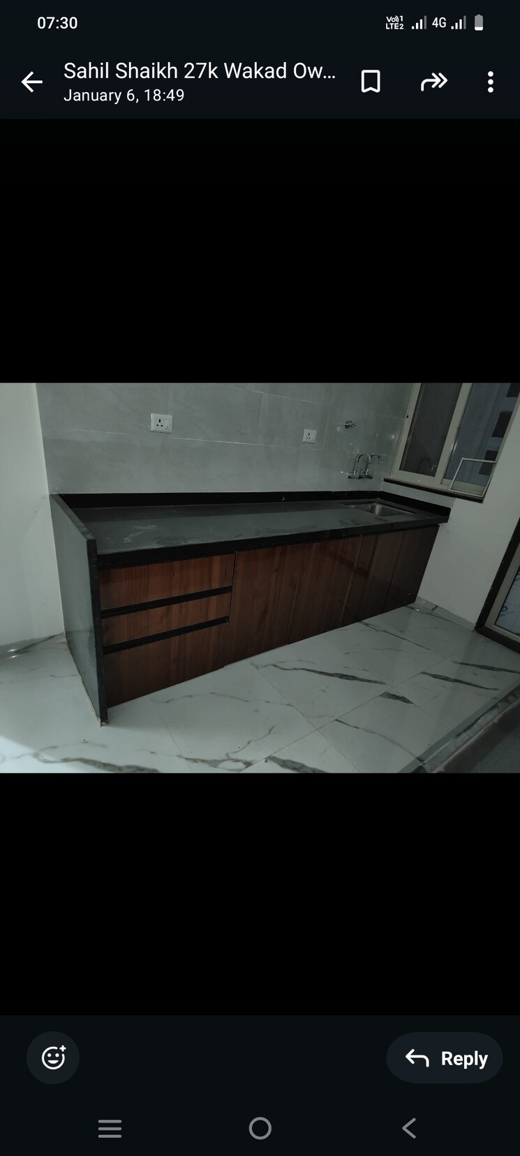Kitchen, linux-bonheur 2 Bedroom 1050 Sq.Ft. Apartment In Wakad Pune 8051985