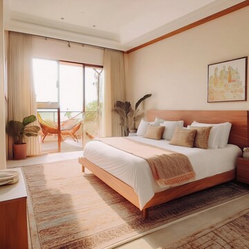 Bedroom in 3 BHK Apartment at Mani Vista, Tollygunge – for Rent