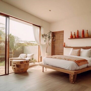 Bedroom in 4 BHK Apartment at Flora Fountain, Tangra – for Rent