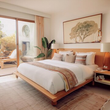 Bedroom in 4 BHK Apartment at Flora Fountain, Tangra – for Rent