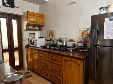 Kitchen in 3 BHK Apartment at Vasant Kunj – for Rent