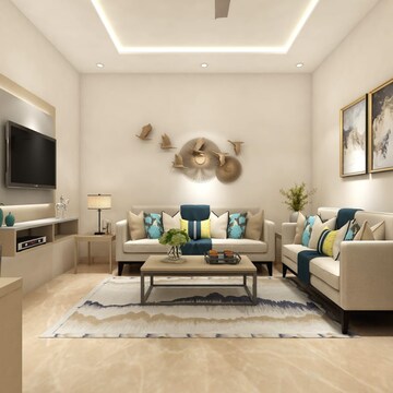 Living Room in 1 BHK Apartment at Redwood Magnus, Jeerota – for Sale