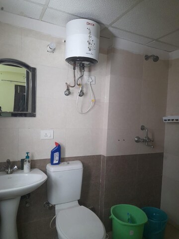 Bathroom in 3 BHK Apartment at Saya Gold Avenue, Vaibhav Khand – for Rent