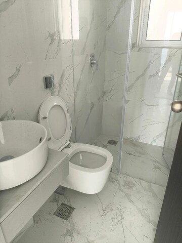Bathroom in 4 BHK Apartment at Aurum Q Residences, Ghansoli – for Rent