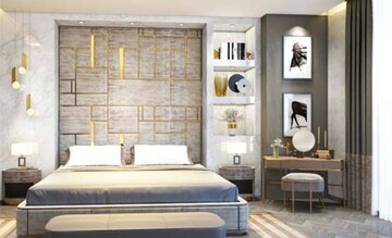 Master Bedroom in 4 BHK Apartment at Lokhandwala Infrastructure Minerva, Mahalaxmi – for Sale