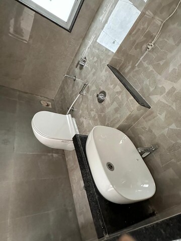 Bathroom in 2 BHK Apartment at Ashar Axis, Majiwada – for Rent