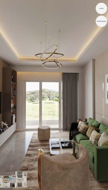 Living Room in 4 BHK Apartment at Adani Samsara Ivana, Sector 63 – for Sale