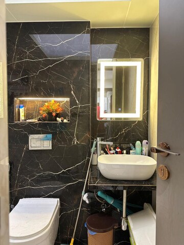 Attached Bathroom in 2 BHK Apartment at Rustomjee Azziano Wing D, Majiwada – for Sale