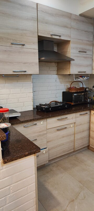 Kitchen in 2 BHK Apartment at Unitech The Residences Gurgaon, Sector 33 – for Rent