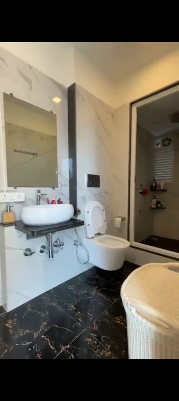 Attached Bathroom in 2 BHK Apartment at Ruparel Ariana, Parel – for Rent