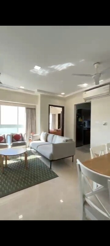 Living Room in 2 BHK Apartment at Ruparel Ariana, Parel – for Rent