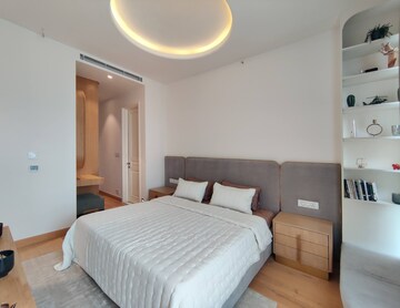 Bedroom in 1 BHK Apartment at Bhartiya Leela Residences, Thanisandra Main Road – for Rent