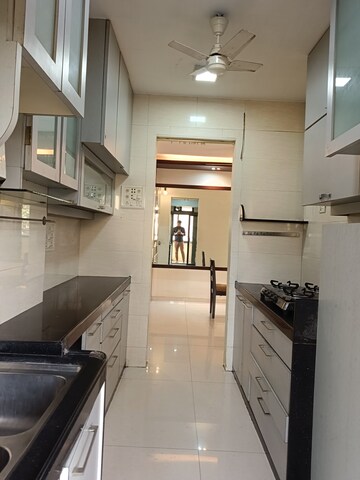 Kitchen in 3 BHK Apartment at Lokhandwala Harmony, Worli – for Rent