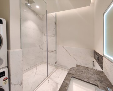 Bathroom in 1 BHK Apartment at Bhartiya Leela Residences, Thanisandra Main Road – for Rent