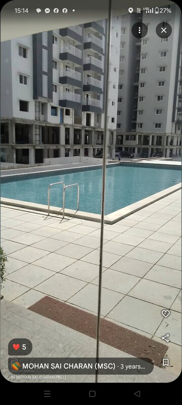 Balcony in 2.5 BHK Apartment at Jains Carlton Creek Phase 2, Gachibowli – for Sale