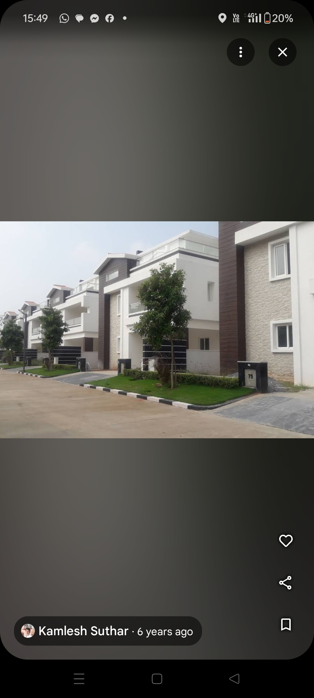 4 BHK + Pooja Room 3100 Sq.Ft. Villa in Mayfair Villas Tellapur