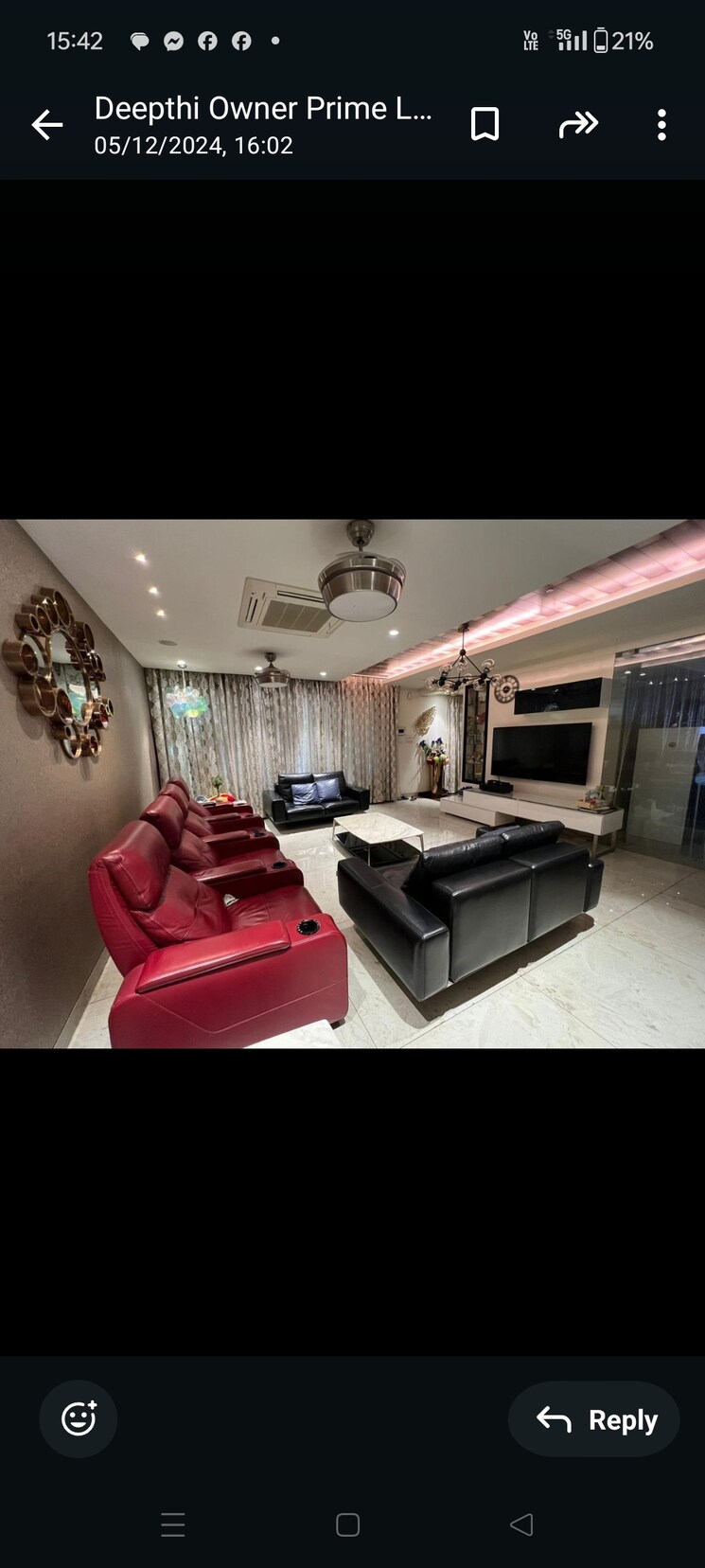 Master Bedroom, prime-legend 4 Bedroom 4400 Sq.Ft. Apartment In Kondapur Hyderabad 8054046