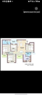 3 BHK + Study Room 810 Sq.Ft. Apartment in BPTP Park Elite Premium