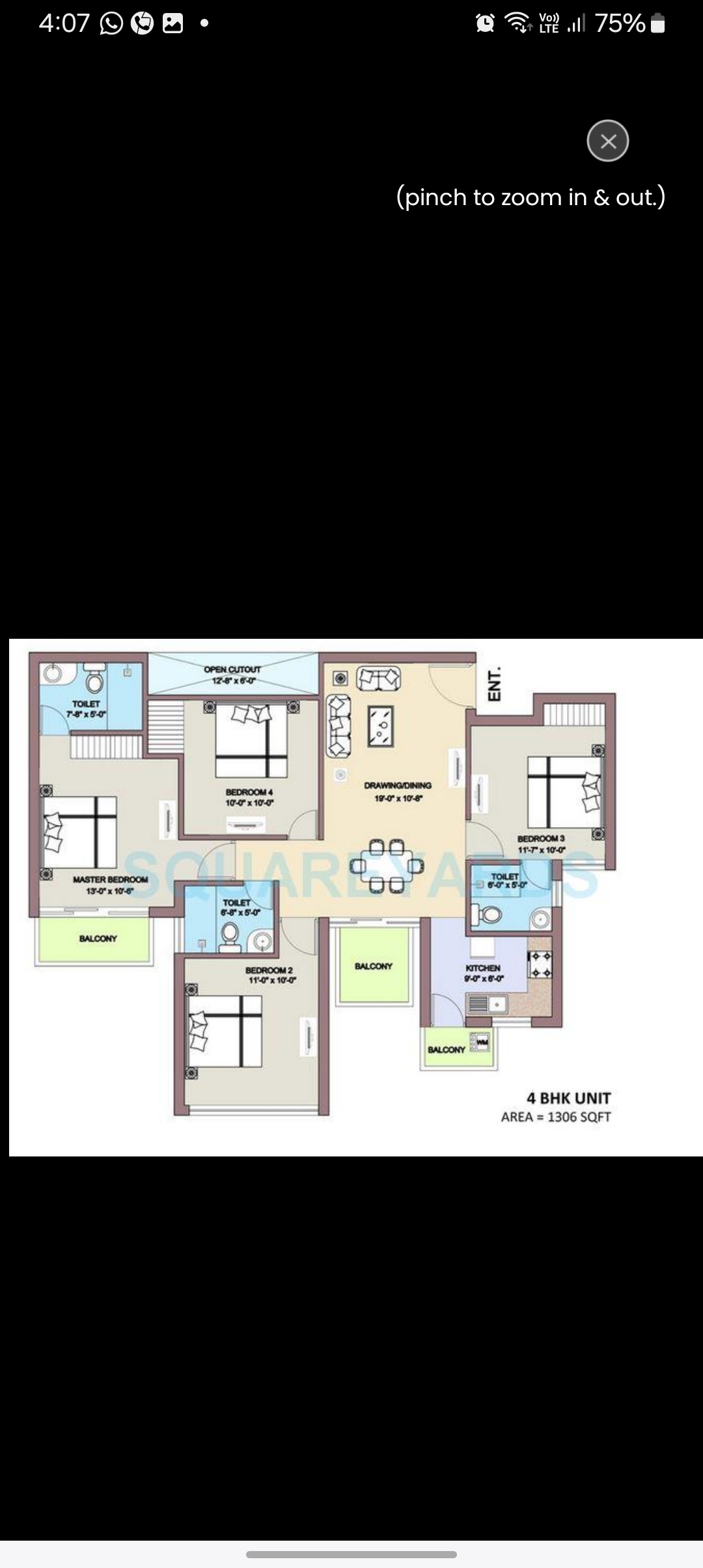 4 BHK + Servant Room Apartment For Sale in BPTP Park Elite Premium