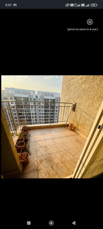 Balcony in 2 BHK Apartment at Pride Purple Park Connect, Hinjewadi – for Rent