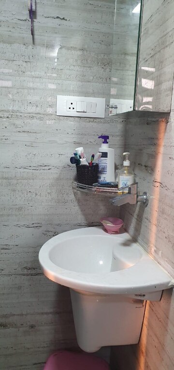 Bathroom in 1.5 BHK Apartment at Mahaavir Anmol, Ghansoli – for Sale