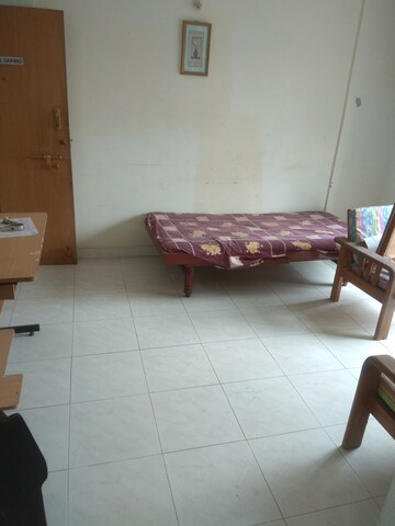 Living Room in 2 BHK Apartment at Hill Mist Harmony Apartment, Kondhwa – for Rent