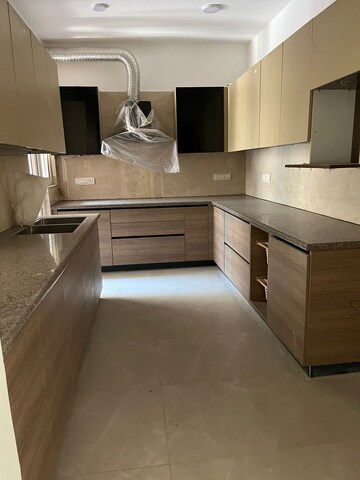 Kitchen in 3 BHK Builder Floor at Ansal Sushant Lok I, Sector 43 – for Rent