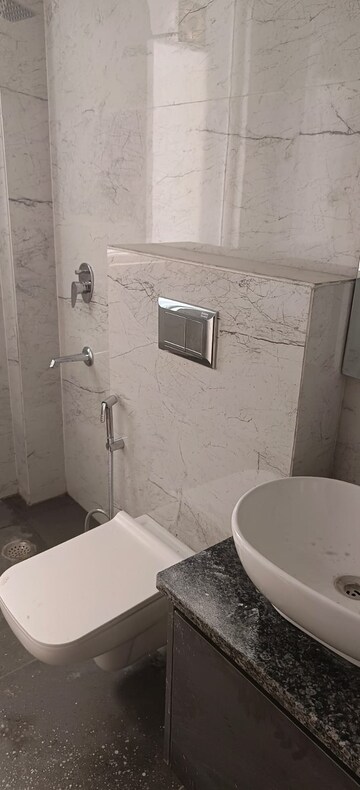 Bathroom in 3 BHK Builder Floor at Ansal Sushant Lok I, Sector 43 – for Rent