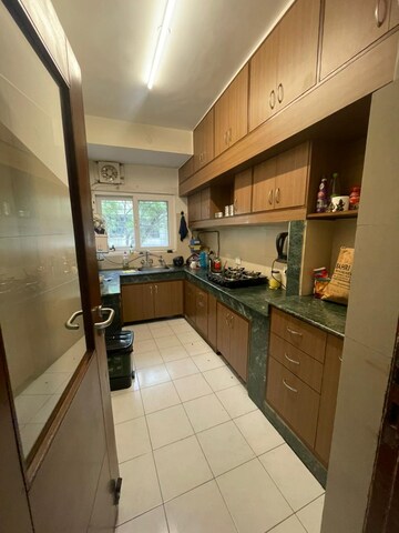 Kitchen in 3 BHK Apartment at Vasant Kunj – for Rent
