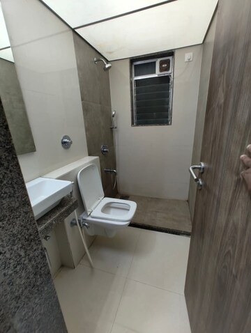 Bathroom in 1 BHK Apartment at S And S Emerald Tower A Wing, Vasai East – for Rent