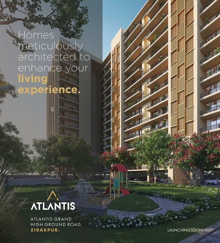 Exterior View, high ground 3 Bedroom 1950 Sq.Ft. Apartment In High Ground Zirakpur 8054664