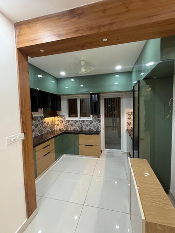Kitchen in 2.5 BHK Apartment at Ambience Courtyard, Manikonda – for Rent