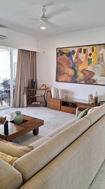 Living Room in 3 BHK Apartment at Sumer Trinity Towers, Prabhadevi – for Rent