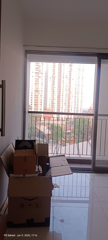 Balcony in 1 BHK Apartment at Runwal Eirene Part 1, Balkum Pada – for Rent