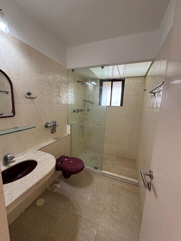 Bathroom in 3 BHK Apartment at Silver Oak Bandra, Bandra West – for Rent