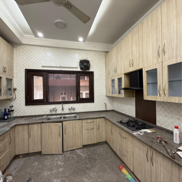 Kitchen in 3 BHK Builder Floor at Nehru Enclave – for Rent