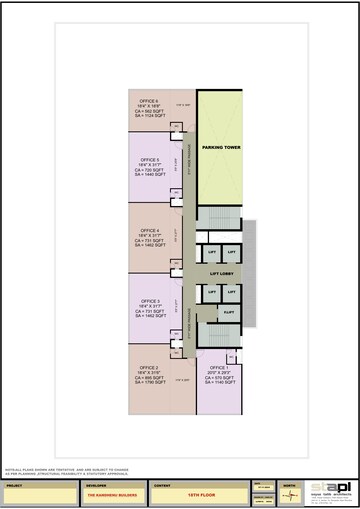 Floor Plan in  Office Space at Nerul – for Sale