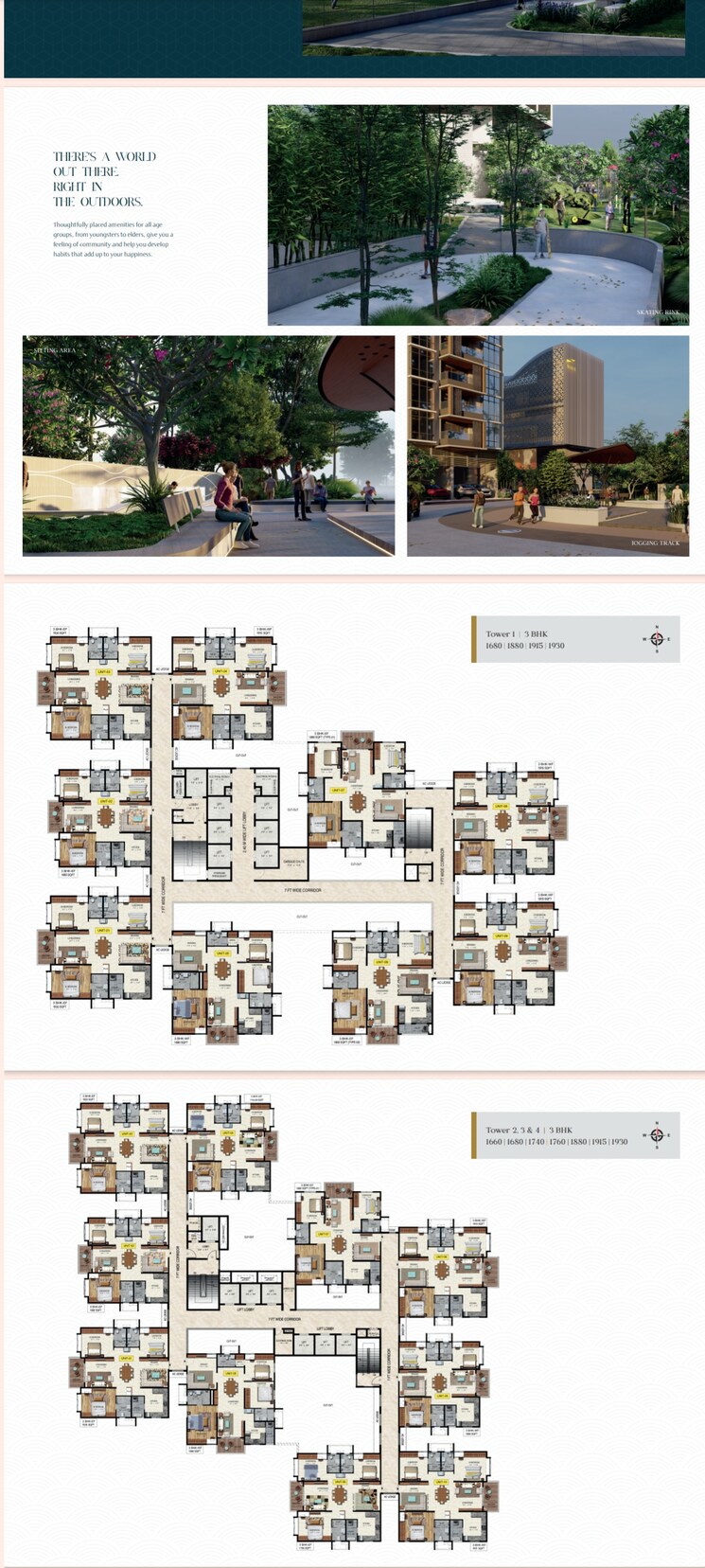 Master Plan, raghava-wave 3 Bedroom 1880 Sq.Ft. Apartment In Tellapur Hyderabad 8055558