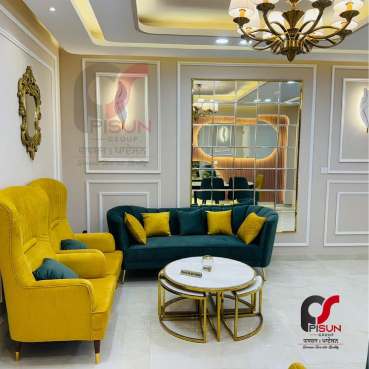 Living Room, sector 123 3 Bedroom 1350 Sq.Ft. Villa In Sector 123 Mohali 8055636