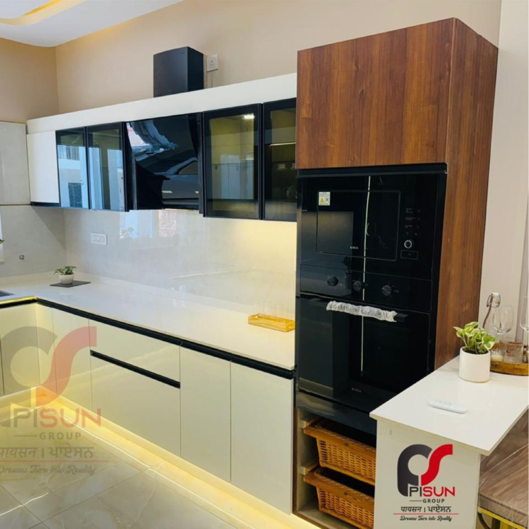 Kitchen, sector 123 3 Bedroom 1350 Sq.Ft. Villa In Sector 123 Mohali 8055636