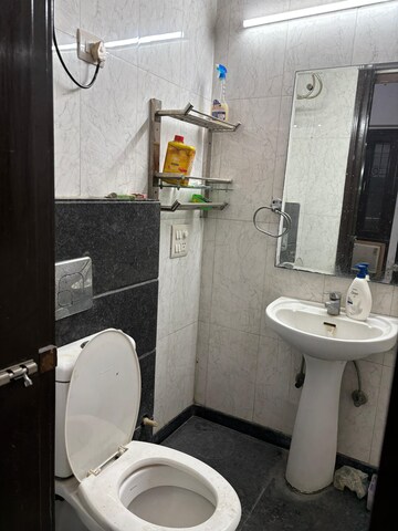 Bathroom in 3 BHK Builder Floor at Greater Kailash I – for Rent