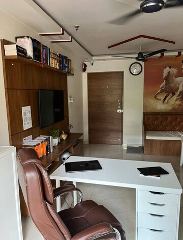 Living Room in 2 BHK Apartment at Cosmos Habitat, Majiwada – for Rent