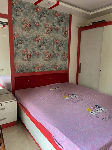 Bedroom in 2 BHK Apartment at Cosmos Habitat, Majiwada – for Rent