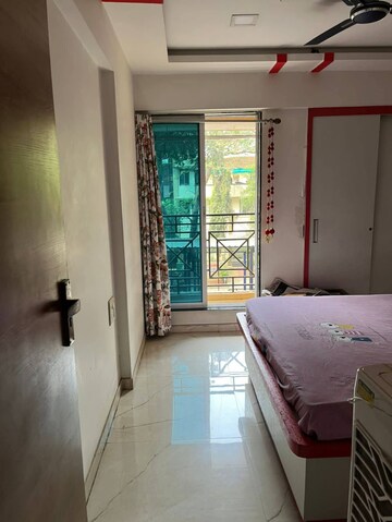 Bedroom in 2 BHK Apartment at Cosmos Habitat, Majiwada – for Rent