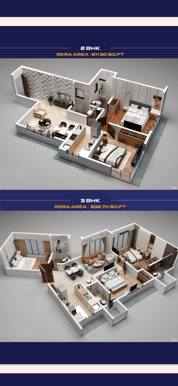 Gym, orient-regency 3 Bedroom 833 Sq.Ft. Apartment In Chembur Mumbai 8055864